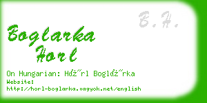 boglarka horl business card